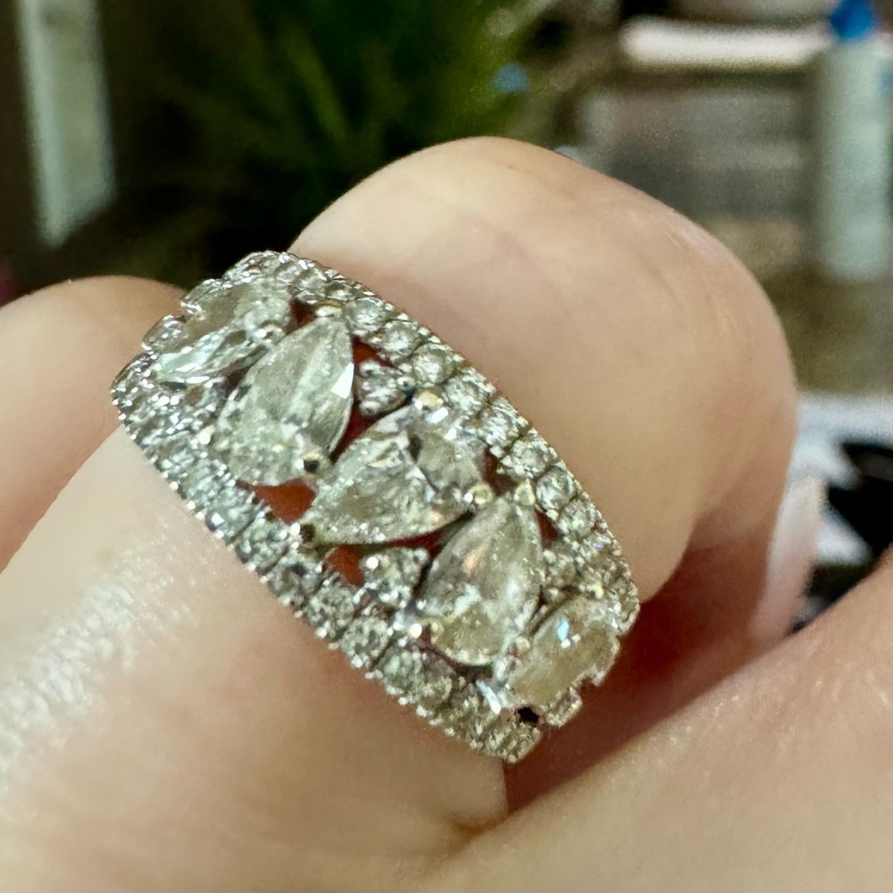 1.5 Diamond Ring in 14k white gold - Picture 2 of 5